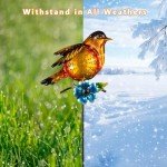 Yellow Hummingbird Solar Garden Pathway Lights