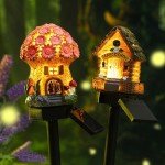 Solar Mushroom Fairy Lights - 2 Pack Garden Décor