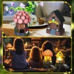 Solar Mushroom Fairy Lights - 2 Pack Garden Décor