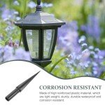VANZACK Solar Garden Light Plastic Ground Stakes - 10 Pack