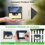 Solar Motion Sensor Garden Lights - 2 Pack