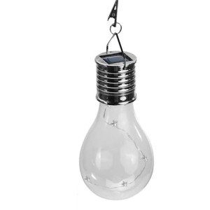 Solar Hanging Camping Lights Garden Yard Pathway Waterproof LED Light Bulb (White)