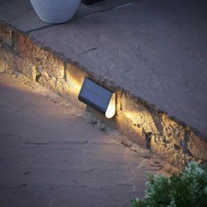 Auraglow Solar Step Lights - Dual-Directional LED Lighting for Outdoor Steps, Stairs, Walls & Pathways, IP54 Weatherproof - Pack of 3 (3 Pack)