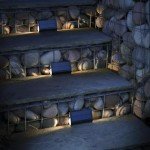 Auraglow Solar Step Lights - Dual-Directional LED Lighting for Outdoor Steps, Stairs, Walls & Pathways, IP54 Weatherproof - Pack of 3 (3 Pack)
