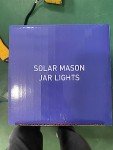 Solpex Solar Mason Jar Lights, 4 Pack Solar Garden Lights 30 LED Mason Jar Solar Lights Waterproof Solar Lanterns Outdoor/Indoor Hanging Lantern Mason Jar for Garden, Patio, Courtyard Wedding Party