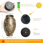 OxyLED Solar Lanterns for The Garden, Solar Lantern 2 Pack Auto On/Off Garden Lanterns Hanging Solar Lights Outdoor Garden Lanterns Solar Powered Garden Ornaments Decoration for Patio Backyard