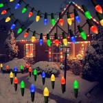Solar Christmas Pathway Lights with 20 LED Stakes