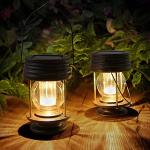 Pearlstar Hanging Antique Solar Garden Lanterns - 2 Pack