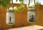 Garden Mile 2 x Solar Powered Hanging Fairy Lantern Fairy Garden Accessories Outdoor Decorations Mason Jar Lighting with 30 LEDs Firefly Lights Garden Solar Lantern Jar 2 Pack Hanging Decoration
