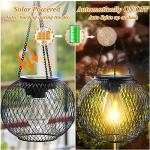 Ortiny Solar Hanging Lanterns – 2 Pack Outdoor Lights