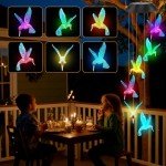 Solar Lanterns Outdoor,Hanging Solar Lights for Garden,Waterproof Metal LED Table Lanterns,Patio,Yard,Auto On/Off,IP65 Water Resistant,Solar Powered Decorative Lanterns for Courtyard (Wind Chimes)