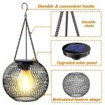 Ortiny Solar Hanging Lanterns – 2 Pack Outdoor Lights