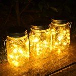 3 Pack Solar Mason Jar Lights,30 LED Water-Proof Outdoor Solar Lanterns,Garden Lights,Hanging Lights for Outside,Wedding, Party, Bar, Garden,Christmas,Table,Tree,etc. (Warm)…