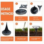 Jsdoin Solar Lights Outdoor Garden,Deck Lights Solar Powered - 8 LED,for Landscape,Walkway,Lawn,Steps Decks,Pathway Yard Stairs Fences,Garden Decorations Warm (6)