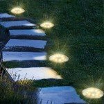 Jsdoin Solar Lights Outdoor Garden,Deck Lights Solar Powered - 8 LED,for Landscape,Walkway,Lawn,Steps Decks,Pathway Yard Stairs Fences,Garden Decorations Warm (6)