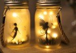 Garden Mile 2 x Solar Powered Hanging Fairy Lantern Fairy Garden Accessories Outdoor Decorations Mason Jar Lighting with 30 LEDs Firefly Lights Garden Solar Lantern Jar 2 Pack Hanging Decoration