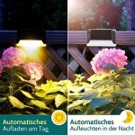 Solpex Solar Lights for Outdoor, 12 Pack Stair Lights, Waterproof LED Lights for Outdoor Stairs, Steps, Fence, Yard, Patio, Gutter, Pathway, Decoration(Black,Warm White)