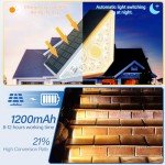 MEDOYOH 4PCS Solar Step Light with Motion Sensor, Warm White Light High Brightness Solar Stair Lights IP44 Waterproof 800mAh for Garden Steps Deck Patio Front Door Fence