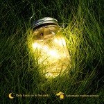 Solar Mason Jar Lights 4Packs, Hanging Lantern 30 LEDs String Fairy Lights Waterproof Firefly Decor for Garden Patio Yard Desktop Party