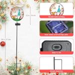 Colorful Squirrel Solar Garden Stake Lights