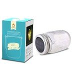 Solar Mason Jar Lights 4Packs, Hanging Lantern 30 LEDs String Fairy Lights Waterproof Firefly Decor for Garden Patio Yard Desktop Party