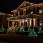 Spetase Solar Christmas Tree Garden Stake Lights, 2024 New Upgraded Solar Christmas Decoration Tree Lights, Outdoor Waterproof Yard Patio Path Lights, 2 Modes, 2pcs