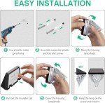 LIVHOME Solar Fence Lights Diamond, 4 Pack Deck Lights Outdoor Waterproof Step Lights Solar Powered for Garden Yard Patio Stair, Wall Mount (Warm White)