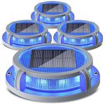 Siedinlar 4-Pack Solar Deck Lights, Waterproof