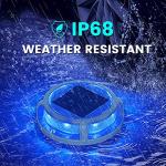 Siedinlar 4-Pack Solar Deck Lights, Waterproof