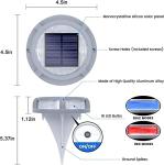 Siedinlar 4-Pack Solar Deck Lights, Waterproof