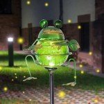 Solar Garden Lights Outdoor Decorative - Frog Solar Stake Lights Waterproof Solar Pathway Lights for Garden, Lawn, Patio, Yard Decorative