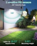 HAARAY Solar Lights Outdoor, Motion Sensor Outdoor Lights with Stakes, 2500LM 236 LED IP65 Waterproof Solar Powered Flood Lights, 360°Wide Lighting Angle Security Lights for Yard Driveway (2 Pack)