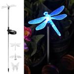 Solar Butterfly Lights – 3 Pack Color Changing Stakes
