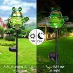 Solar Garden Lights Outdoor Decorative - Frog Solar Stake Lights Waterproof Solar Pathway Lights for Garden, Lawn, Patio, Yard Decorative