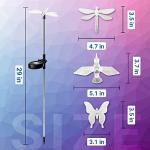 Solar Butterfly Lights – 3 Pack Color Changing Stakes