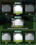 HAARAY Solar Lights Outdoor, Motion Sensor Outdoor Lights with Stakes, 2500LM 236 LED IP65 Waterproof Solar Powered Flood Lights, 360°Wide Lighting Angle Security Lights for Yard Driveway (2 Pack)