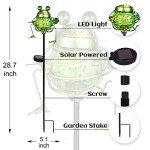 Solar Garden Lights Outdoor Decorative - Frog Solar Stake Lights Waterproof Solar Pathway Lights for Garden, Lawn, Patio, Yard Decorative