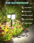 HAARAY Solar Lights Outdoor, Motion Sensor Outdoor Lights with Stakes, 2500LM 236 LED IP65 Waterproof Solar Powered Flood Lights, 360°Wide Lighting Angle Security Lights for Yard Driveway (2 Pack)