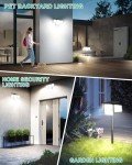 HAARAY Solar Lights Outdoor, Motion Sensor Outdoor Lights with Stakes, 2500LM 236 LED IP65 Waterproof Solar Powered Flood Lights, 360°Wide Lighting Angle Security Lights for Yard Driveway (2 Pack)