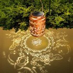 Bee Solar Lanterns Outdoor Waterproof LED Decorative Lantern Garden Decor Christmas Birthday Gifts for Women Mum Grandma Metal Solar Hanging Lights for Garden Patio Yard Lawn Backyard