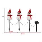 4 Pack Solar Snowman Garden Lights for Decoration