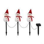 4 Pack Solar Snowman Garden Lights for Decoration