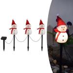 4 Pack Solar Snowman Garden Lights for Decoration