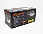 Solarize (TM) Set of 4 Solar Gutter Fence Lights (White)
