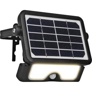 Solar PIR Floodlight - Luceco LEXSF6B40-01