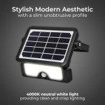 Solar PIR Floodlight - Luceco LEXSF6B40-01