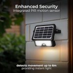 Solar PIR Floodlight - Luceco LEXSF6B40-01
