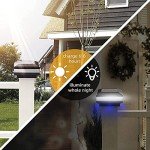 GEYUEYA Home Solar LED Post Lights Outdoor Garden IP65 Waterproof Square Black Landscape Post Cap Lamp for Patio Fence Deck 4x4 5x5 6x6 inch Wooden Posts