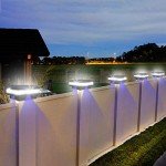 GEYUEYA Home Solar LED Post Lights Outdoor Garden IP65 Waterproof Square Black Landscape Post Cap Lamp for Patio Fence Deck 4x4 5x5 6x6 inch Wooden Posts