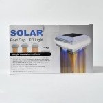 GEYUEYA Home Solar LED Post Lights Outdoor Garden IP65 Waterproof Square Black Landscape Post Cap Lamp for Patio Fence Deck 4x4 5x5 6x6 inch Wooden Posts